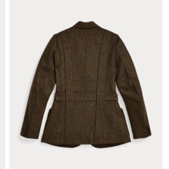NWOT - Wool Tweed Belted Jacket - Ralph Lauren - Picture 3 of 15